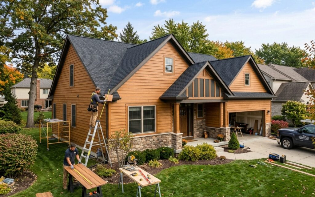 Craftsman home roofing project